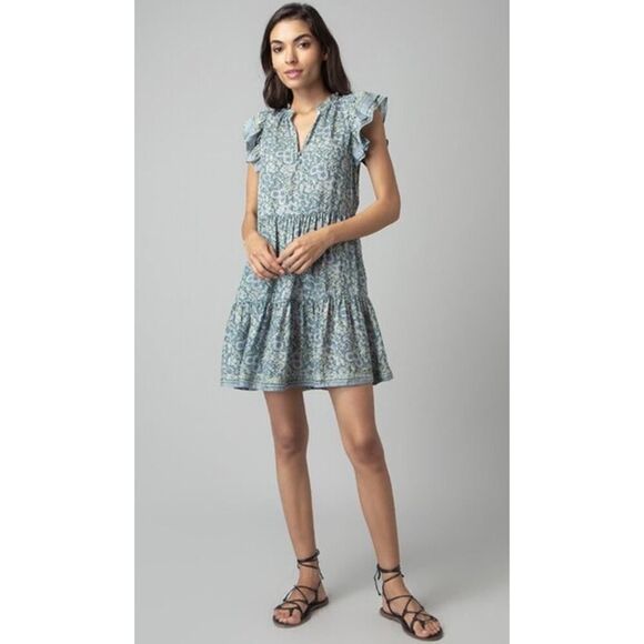 Omika Wilora Mini Dress in Tabina Seaglass Sz. S - Picture 1 of 7